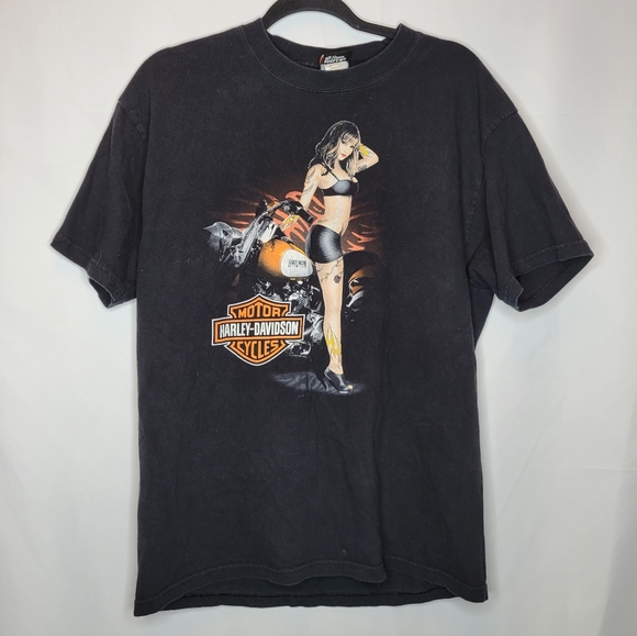 Harley-Davidson Other - Harley-Davidson Motorcycles Harley Girl Pin Up Model Brasil Graphic T-Shirt